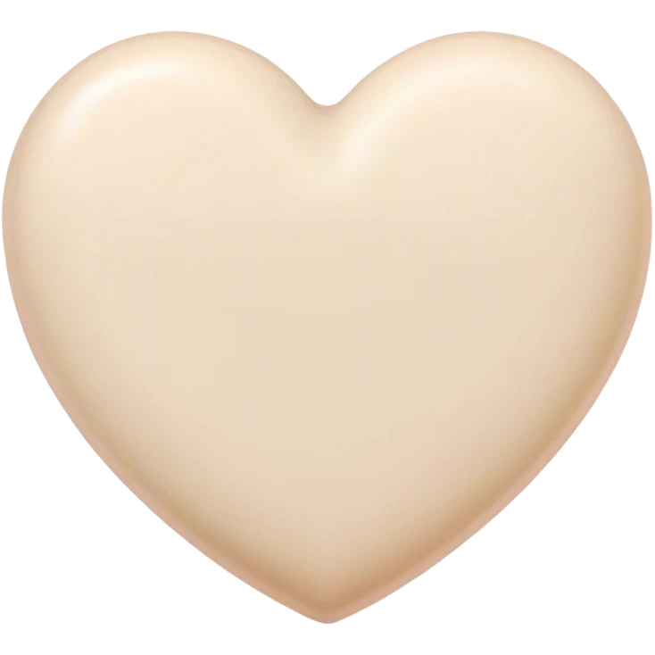 beige pastel Valentine emoji