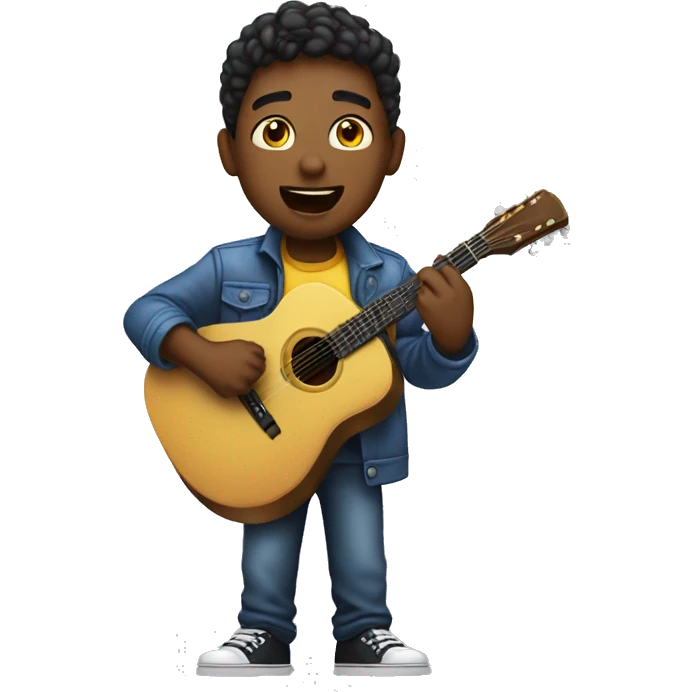 Adolescente cantando  emoji
