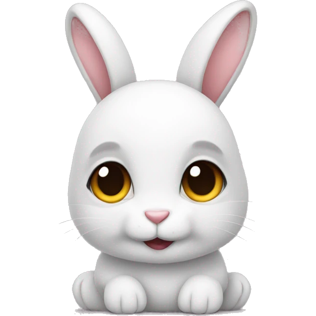 Bunny with love eyes emoji