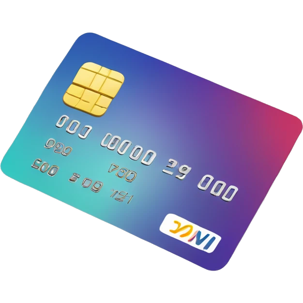 credit card going through microcips emoji