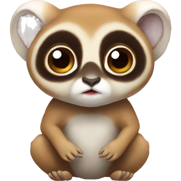 slow loris with heart emoji