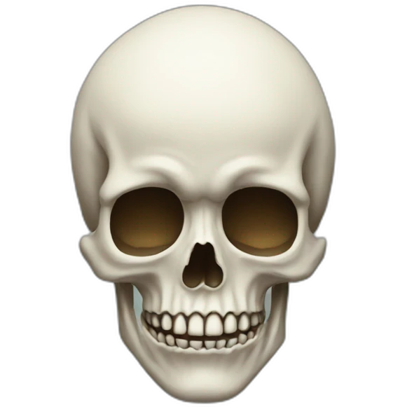 Tête de mort qui pleure emoji