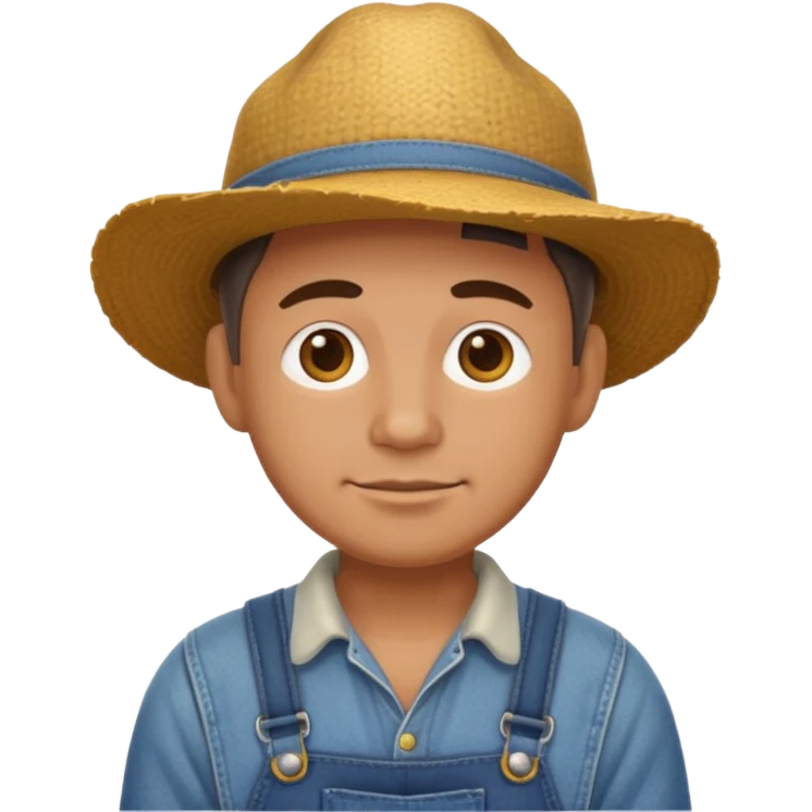 Make a farmer emoji