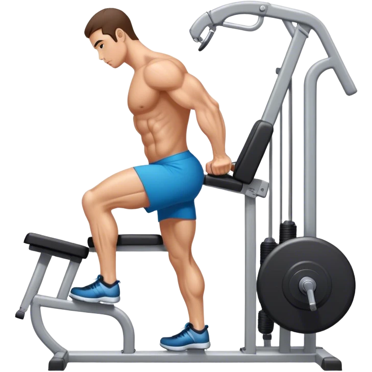 side-view triceps-machine exercise emoji