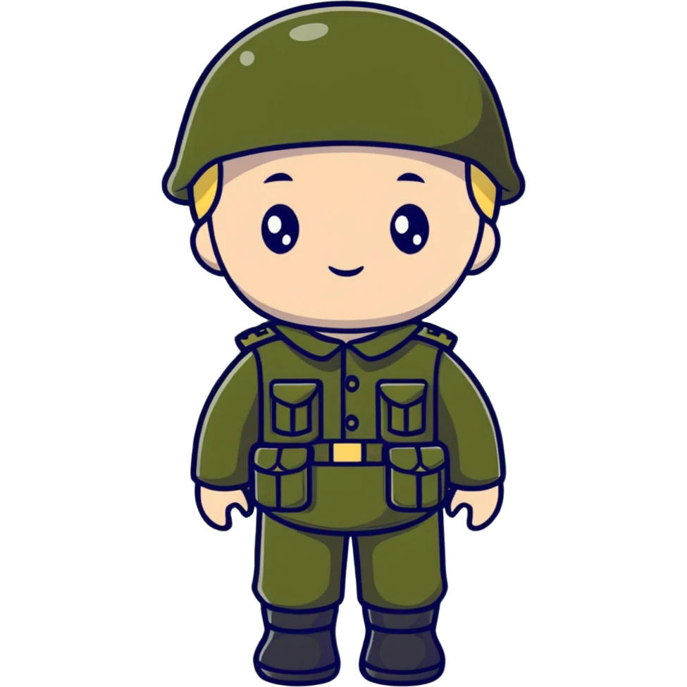Um short Doll verde militar  emoji