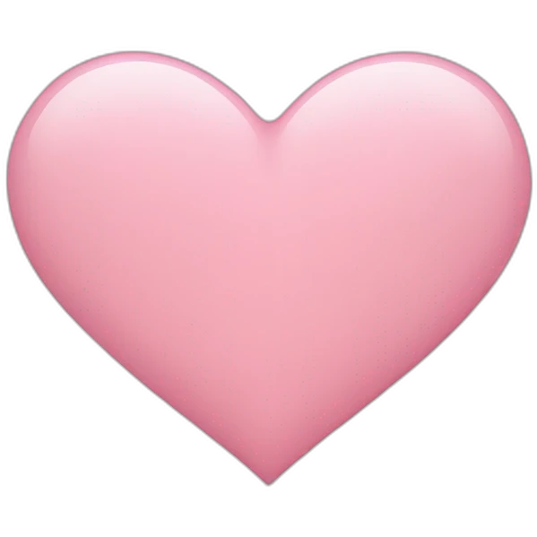 Light pink heart emoji