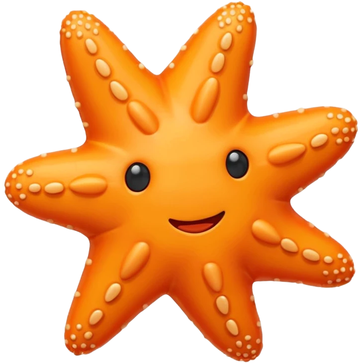 starfish toy chunky no face emoji