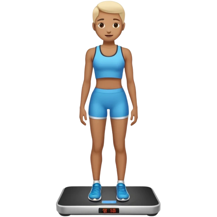 standing on digital scales emoji
