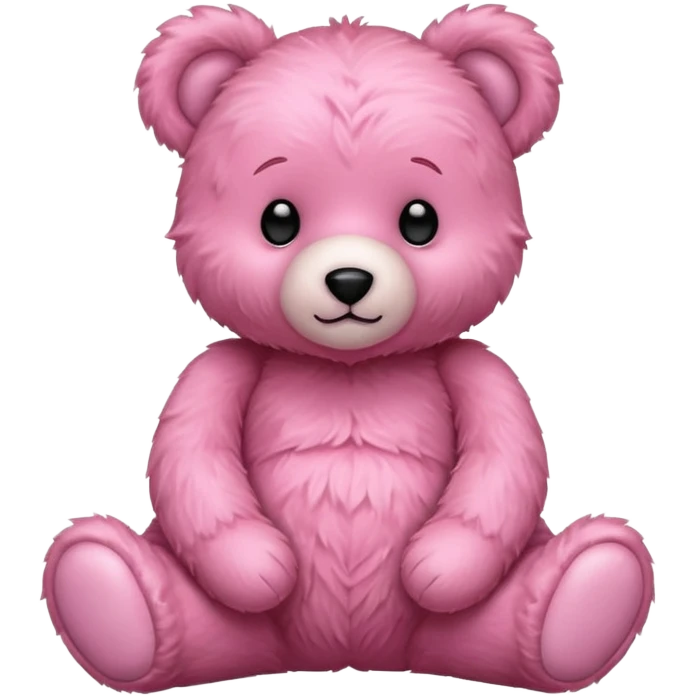 Pink teddy bear emoji