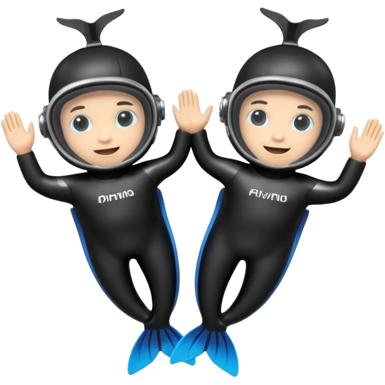 A 3D cartoon pair of diving flippers on a white background, shiny rubber texture, Memoji-style rendering.only flippers. emoji