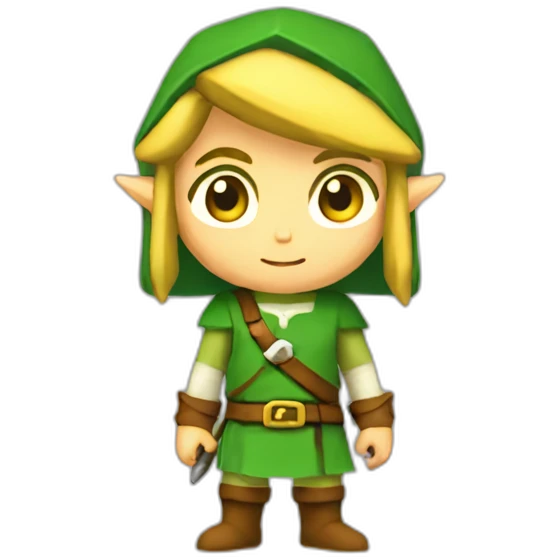 Zelda link standing emoji