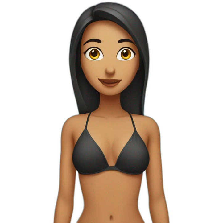 arabic woman wearing bikini emoji