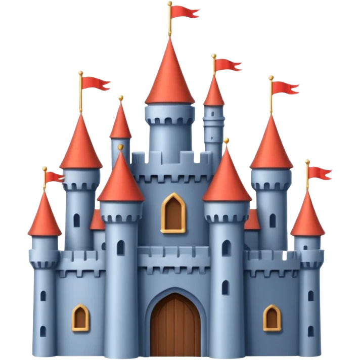 minimalistic castle emoji