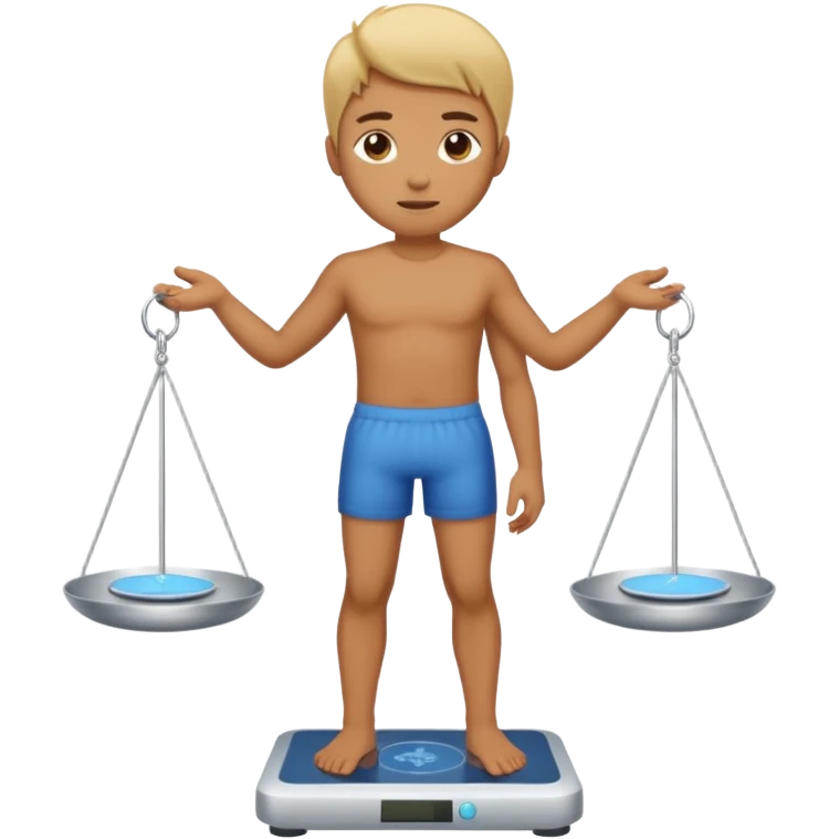 standing on digital scales emoji