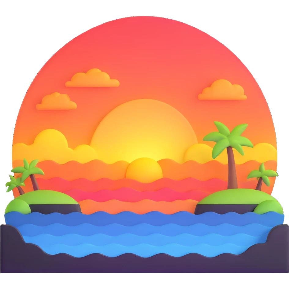 sunset setting emoji