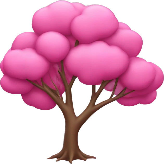 a pink tree emoji