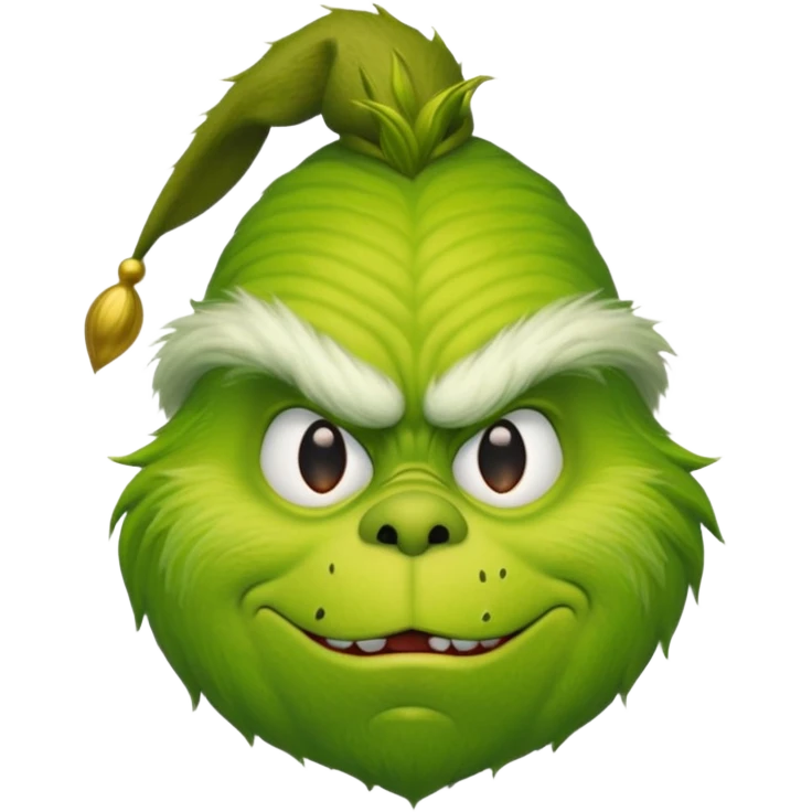 Christmas grinch emoji