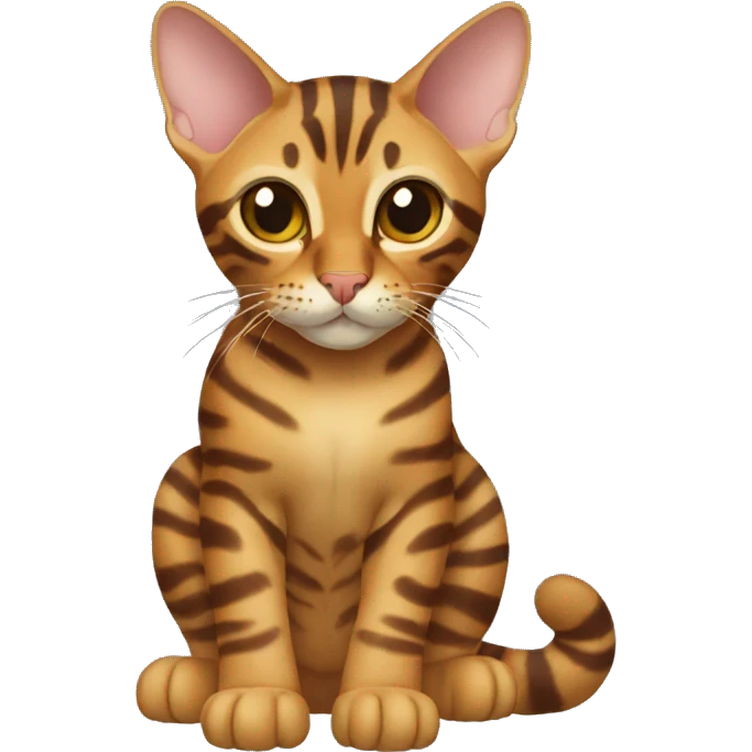 Toyger Cat Breed Full Body emoji