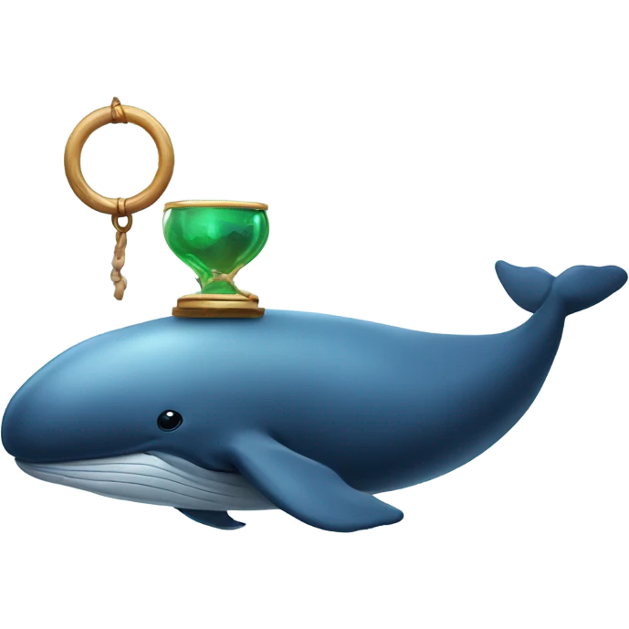 Whale with a Monacle emoji