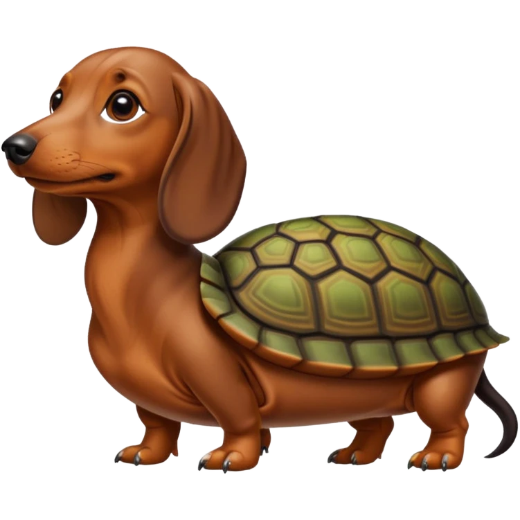 A dachshund turtle emoji