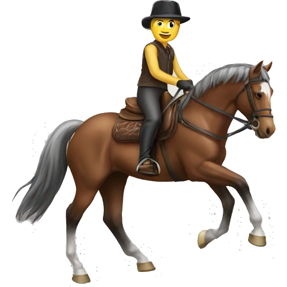   horse riding horse emoji