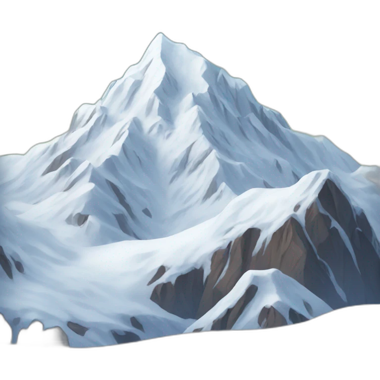 snowy mountain emoji