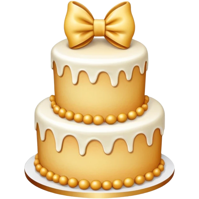 Cake with bow  emoji