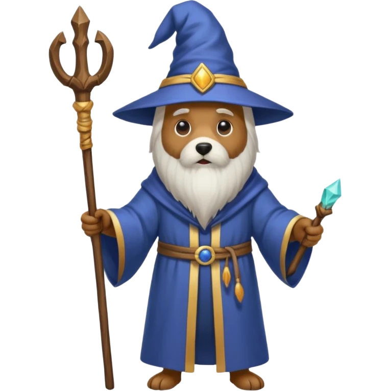 Dog wizard emoji