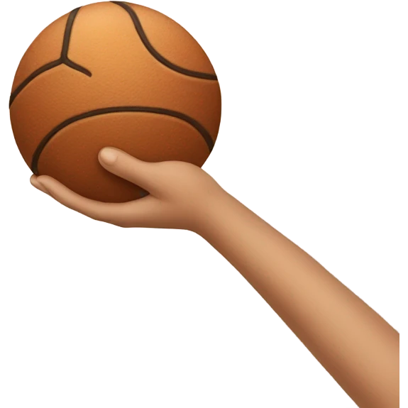 hand and ball emoji