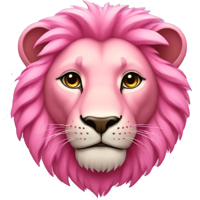 Pink Lion emoji