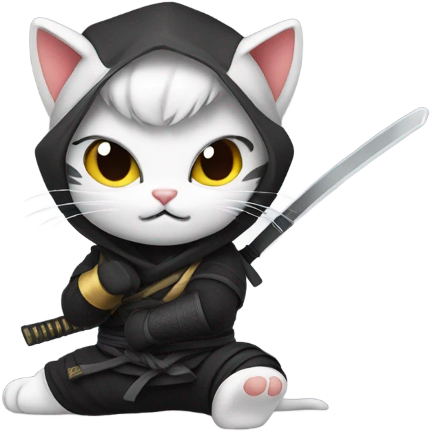 Kitty ninja emoji