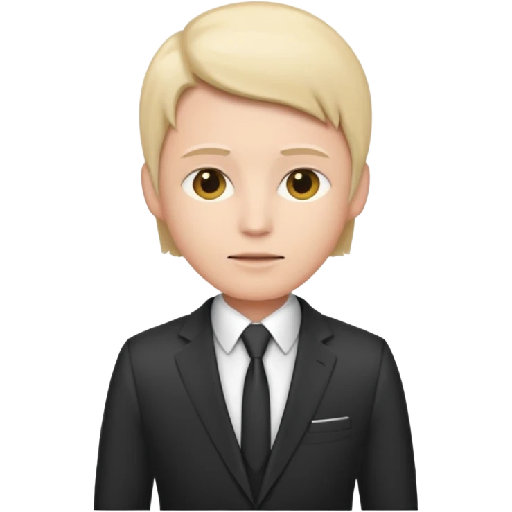  A person that has a computer screen as its head and is wearing a suit emoji