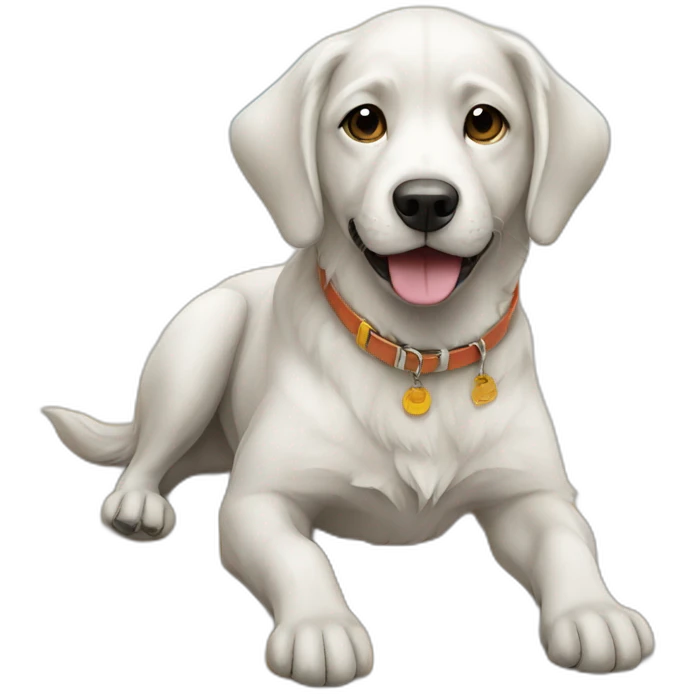 Dog in beach emoji