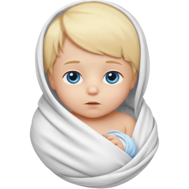 blond blue eye newborn alone emoji