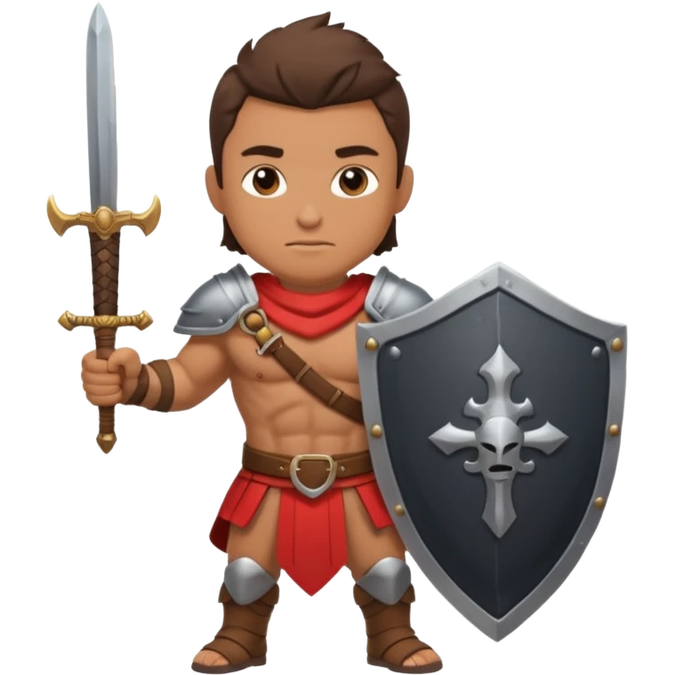 Warrior with a shield and sword emoji