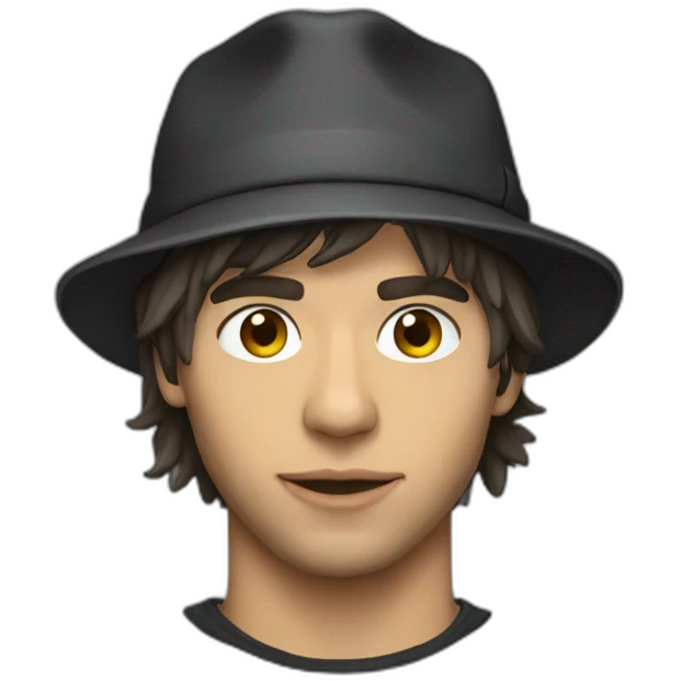 Orelsan with hat emoji