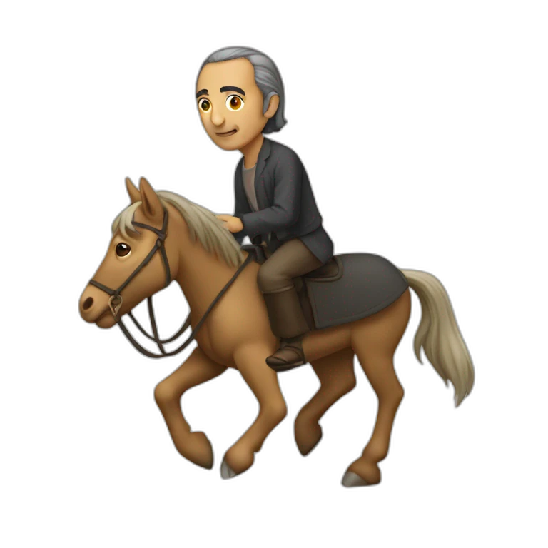 zemmour sur un âne emoji