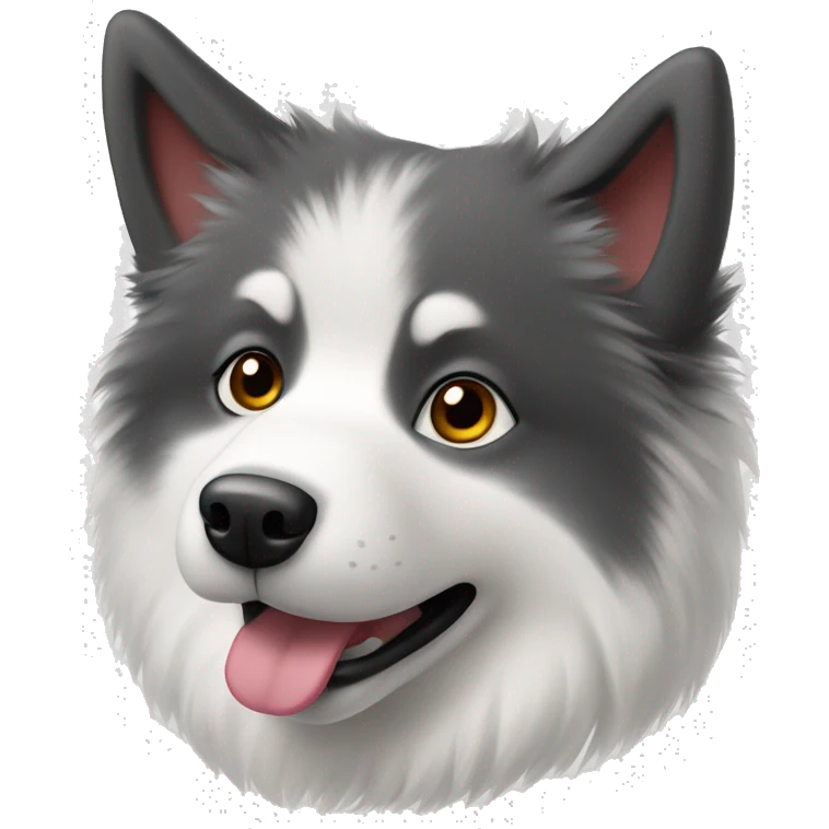 The Samoyed dog emoji