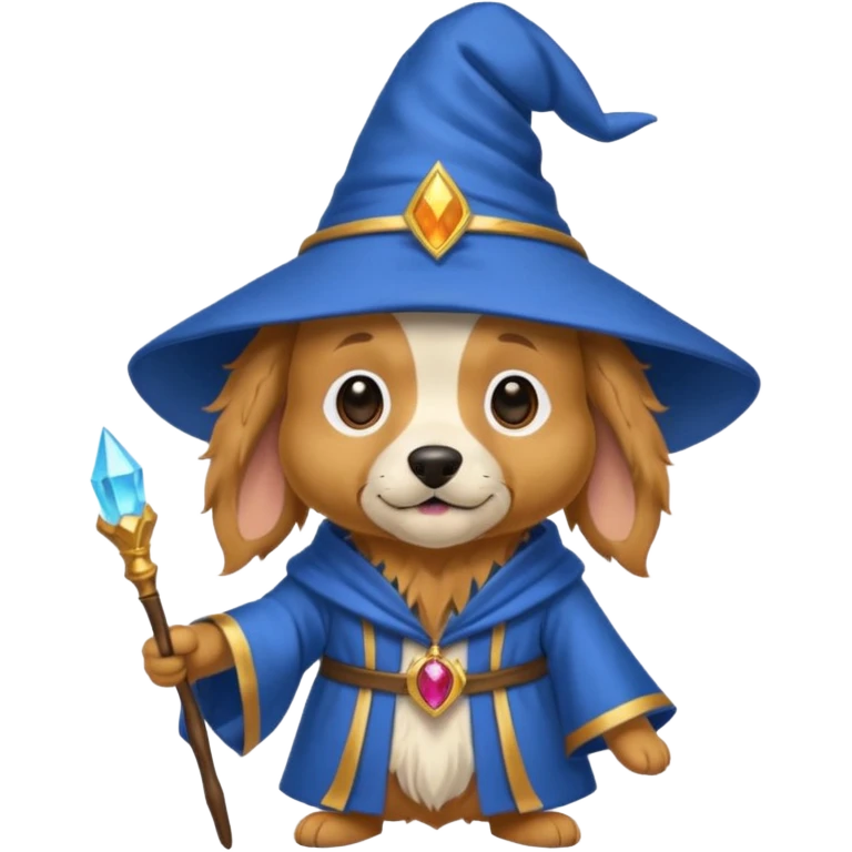 Dog wizard emoji