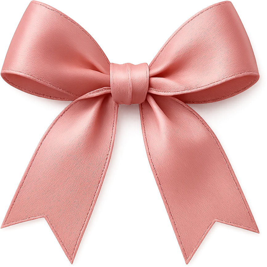pink Valentine bow. remove background emoji