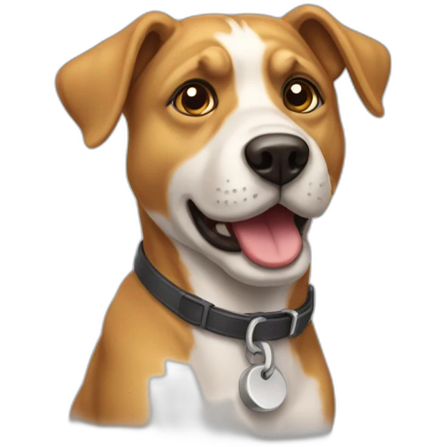 Chien sur chat emoji