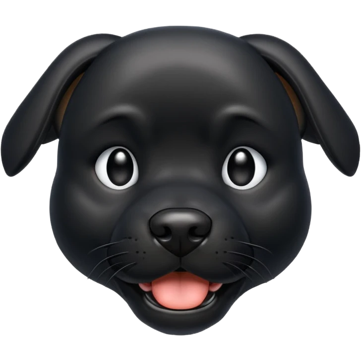 Chien noir emoji