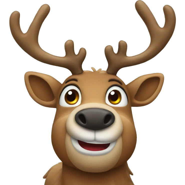 Christmas reindeer emoji