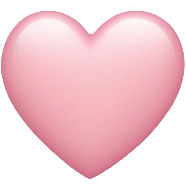 light pink heart emoji