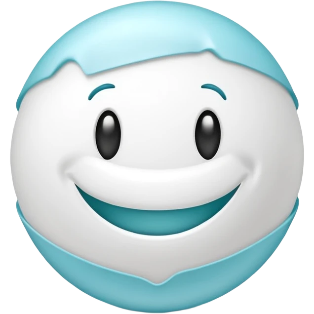A ball of white dental floss  emoji