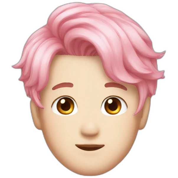 Jimin pink hair emoji