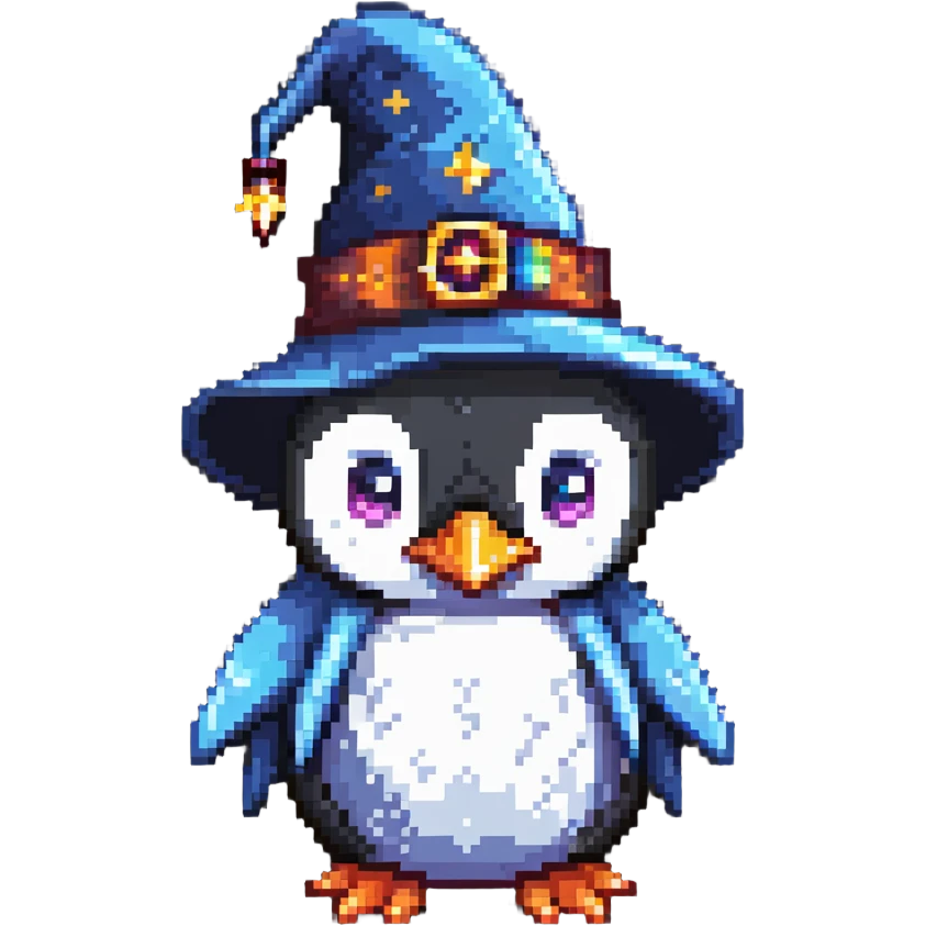 penguin wizard emoji