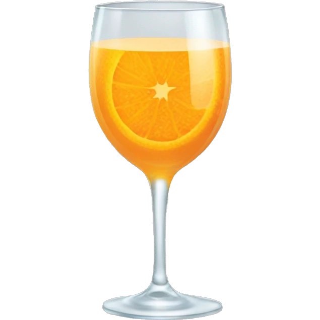 orange juice in a champagne glass emoji