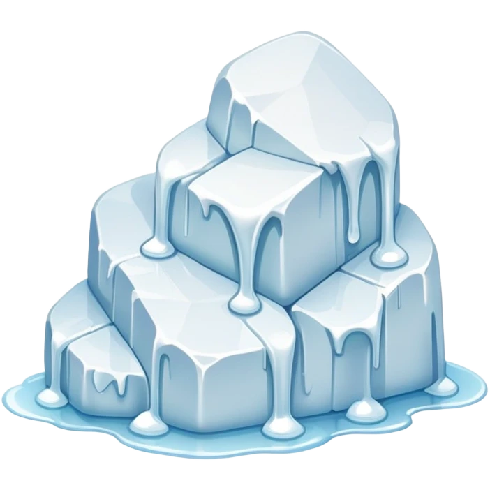 two pieces of sugar are melting and become one emoji