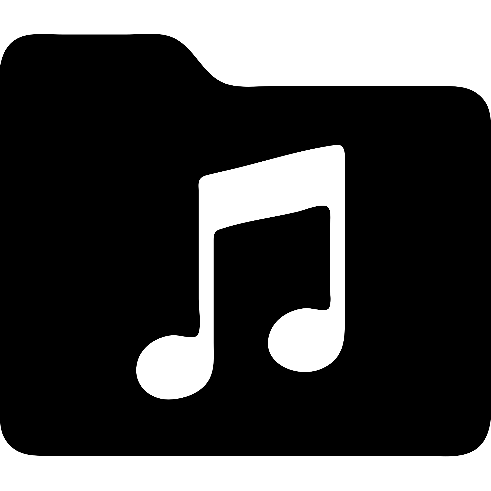 A music folder icon with a light pink Spotify logo emoji
